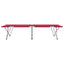 Foldende Camping Seng 2 pcs Rød 194 x 62,5 x 42,5 cm
