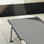 Foldende Camping Seng 2 pcs Grå 194 x 62,5 x 42,5 cm