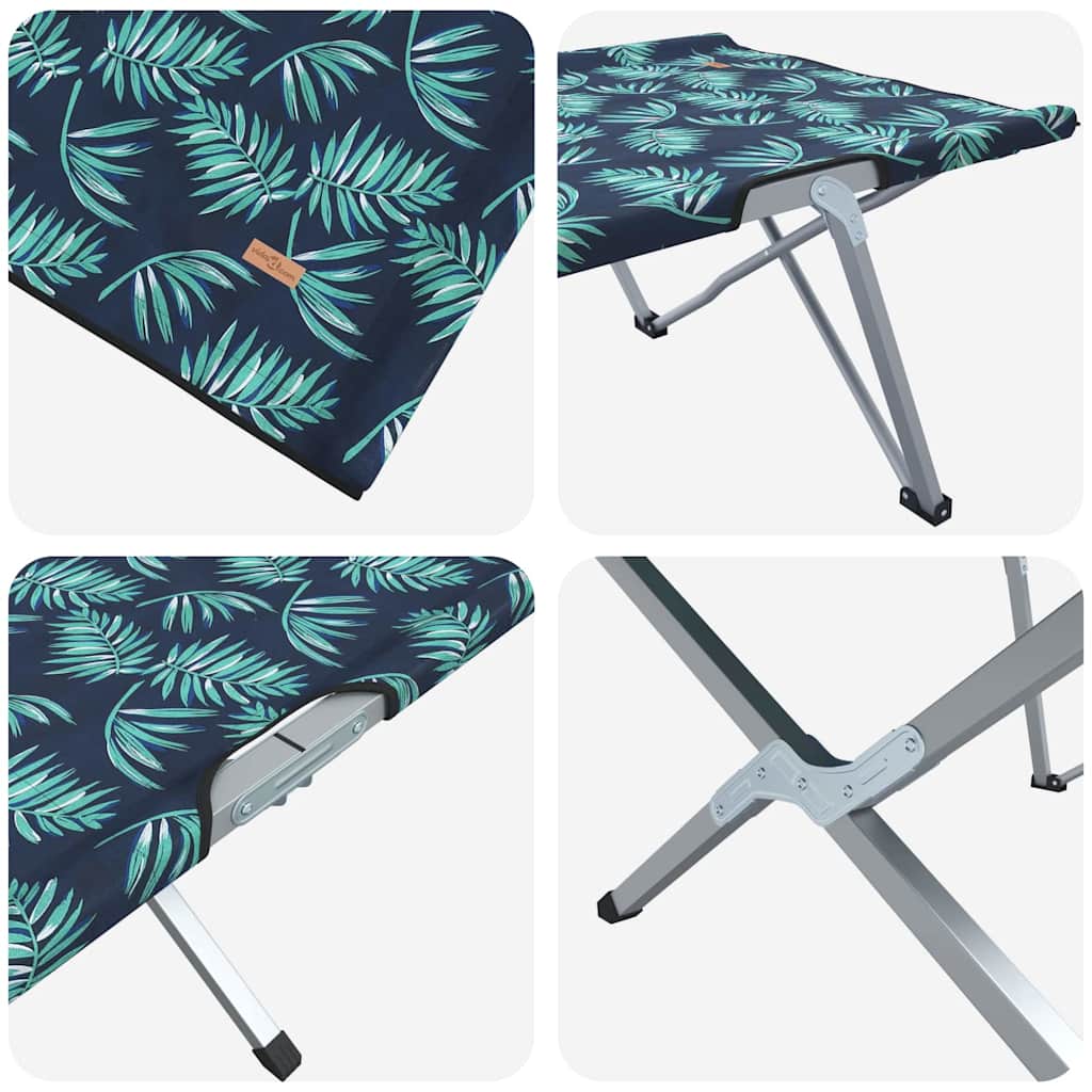 Foldende Camping Seng 2 pcs Skov 194 x 62,5 x 42,5 cm