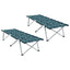Foldende Camping Seng 2 pcs Skov 194 x 62,5 x 42,5 cm
