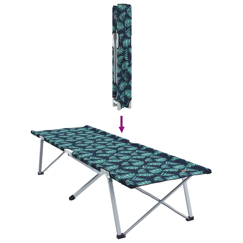 Foldende Camping Seng 2 pcs Skov 194 x 62,5 x 42,5 cm