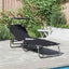 Foldestol Sort 190 x 57 x 81 cm oxford
