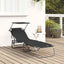 Foldestol Sort 190 x 57 x 81 cm oxford