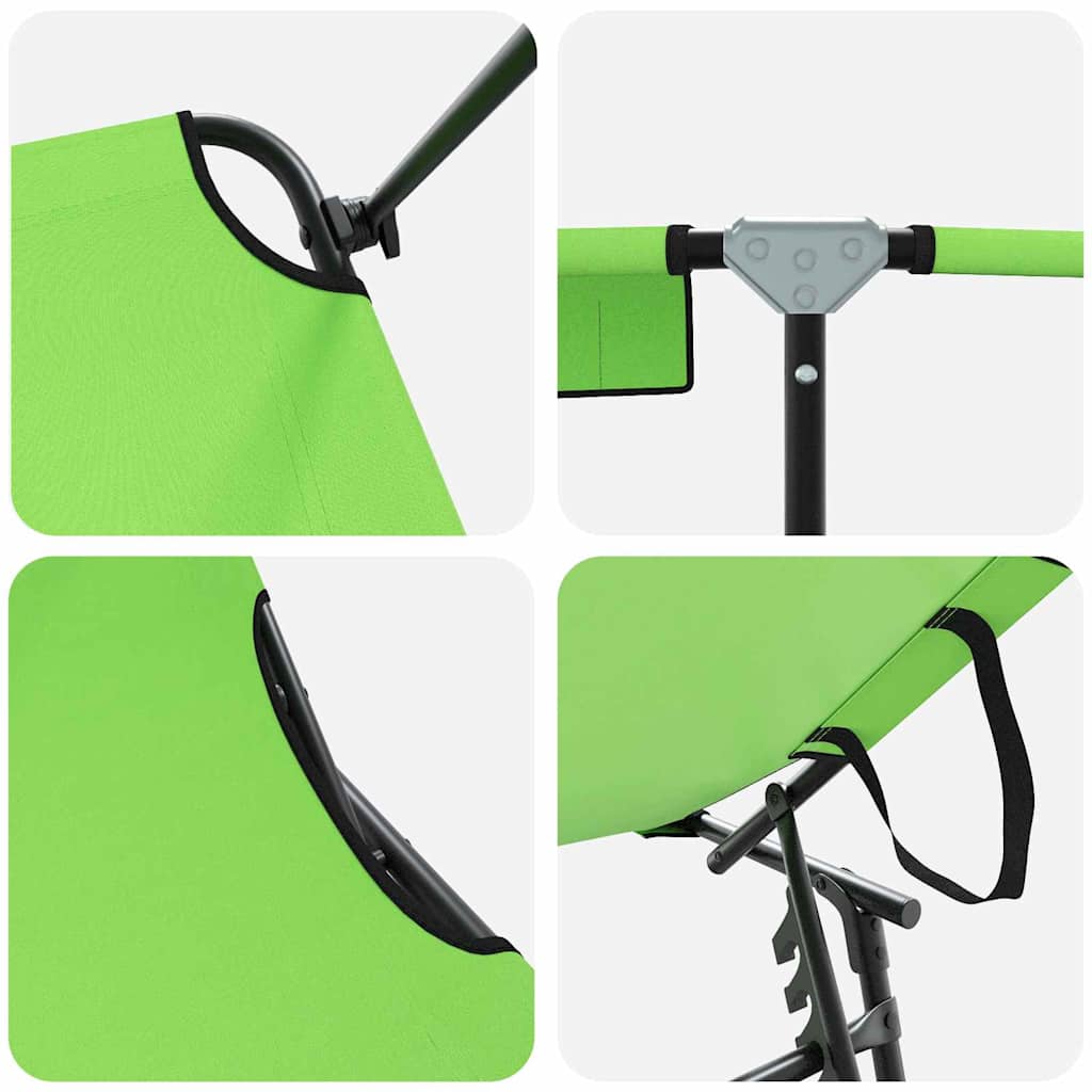 Foldestol Grøn 190 x 57 x 81 cm oxford