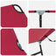 Foldestol Rød 188 x 57 x 86,5 cm Polyester