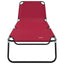Foldestol Rød 188 x 57 x 86,5 cm Polyester