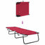 Foldestol Rød 188 x 57 x 86,5 cm Polyester