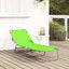 Foldestol Grøn 188 x 57 x 86,5 cm Polyester