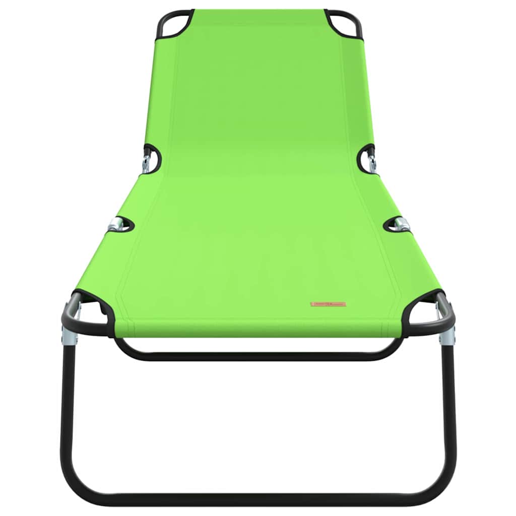 Foldestol Grøn 188 x 57 x 86,5 cm Polyester
