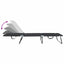 Foldestol 2 pcs Sort 188 x 57 x 86,5 cm Polyester