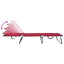 Foldestol 2 pcs Rød 188 x 57 x 86,5 cm Polyester