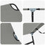 Foldestol 2 pcs Grå 188 x 57 x 86,5 cm Polyester