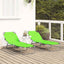 Foldestol 2 pcs Grøn 188 x 57 x 86,5 cm Polyester