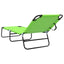 Foldestol 2 pcs Grøn 188 x 57 x 86,5 cm Polyester