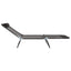 Foldestol Sort 182 x 55 x 85,5 cm Textilene