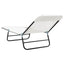 Foldestol 2 pcs Creme 182 x 55 x 85,5 cm Textilene