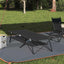 Foldende Camping Seng Sort 206 x 76 x 74 cm Oxford og Stål