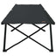 Foldende Camping Seng Sort 206 x 76 x 74 cm Oxford og Stål