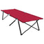 Foldende Camping Seng Rød 206 x 76 x 74 cm Oxford og Stål