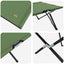 Foldende Camping Seng Grøn 206 x 76 x 74 cm Oxford og Stål