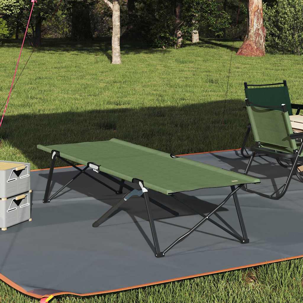 Foldende Camping Seng Amy gul 206 x 76 x 74 cm Oxford stof