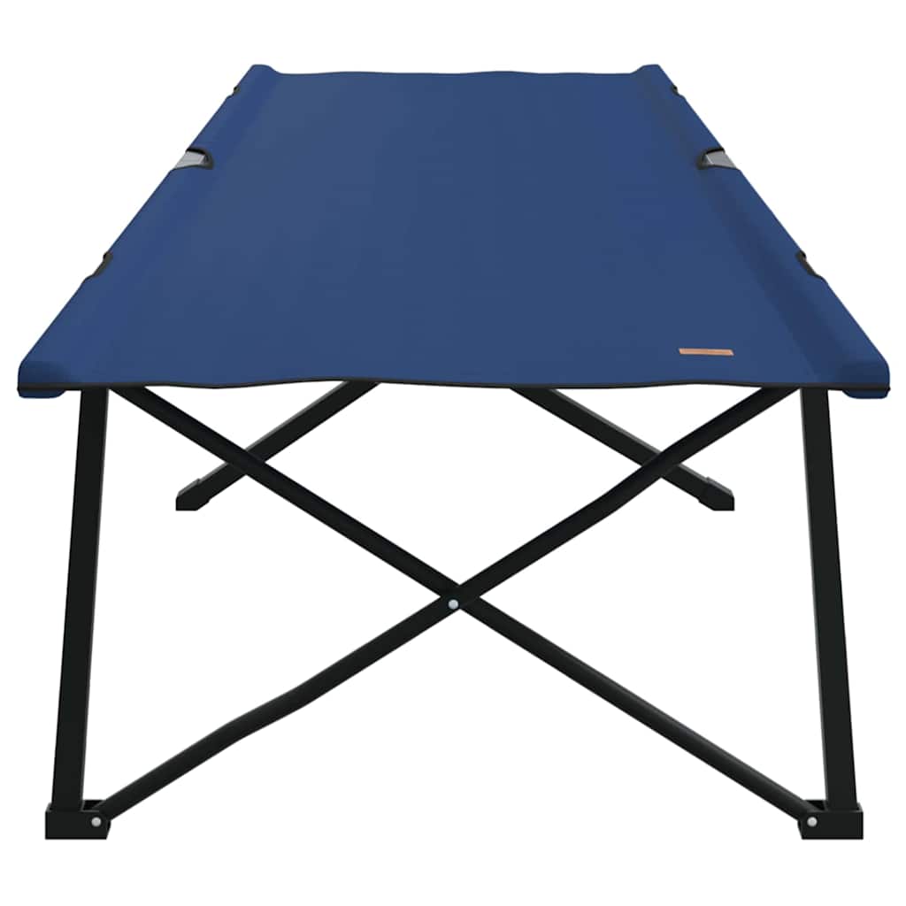 Foldende Camping Seng 2 pcs Blå 206 x 76 x 74 cm Oxford og Stål