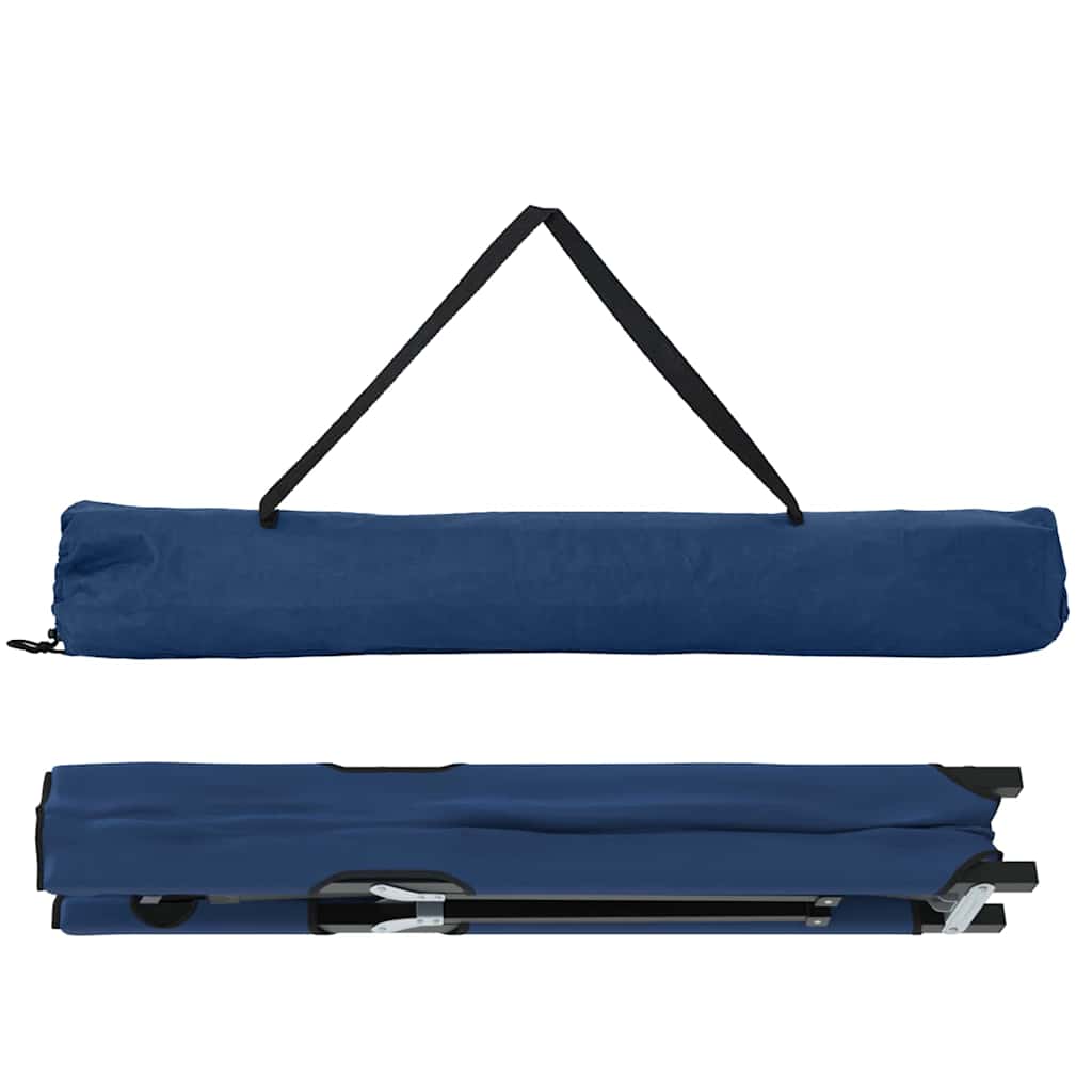 Foldende Camping Seng 2 pcs Blå 206 x 76 x 74 cm Oxford og Stål