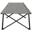 Foldende Camping Seng 2 pcs Grå 206 x 76 x 74 cm Oxford og Stål
