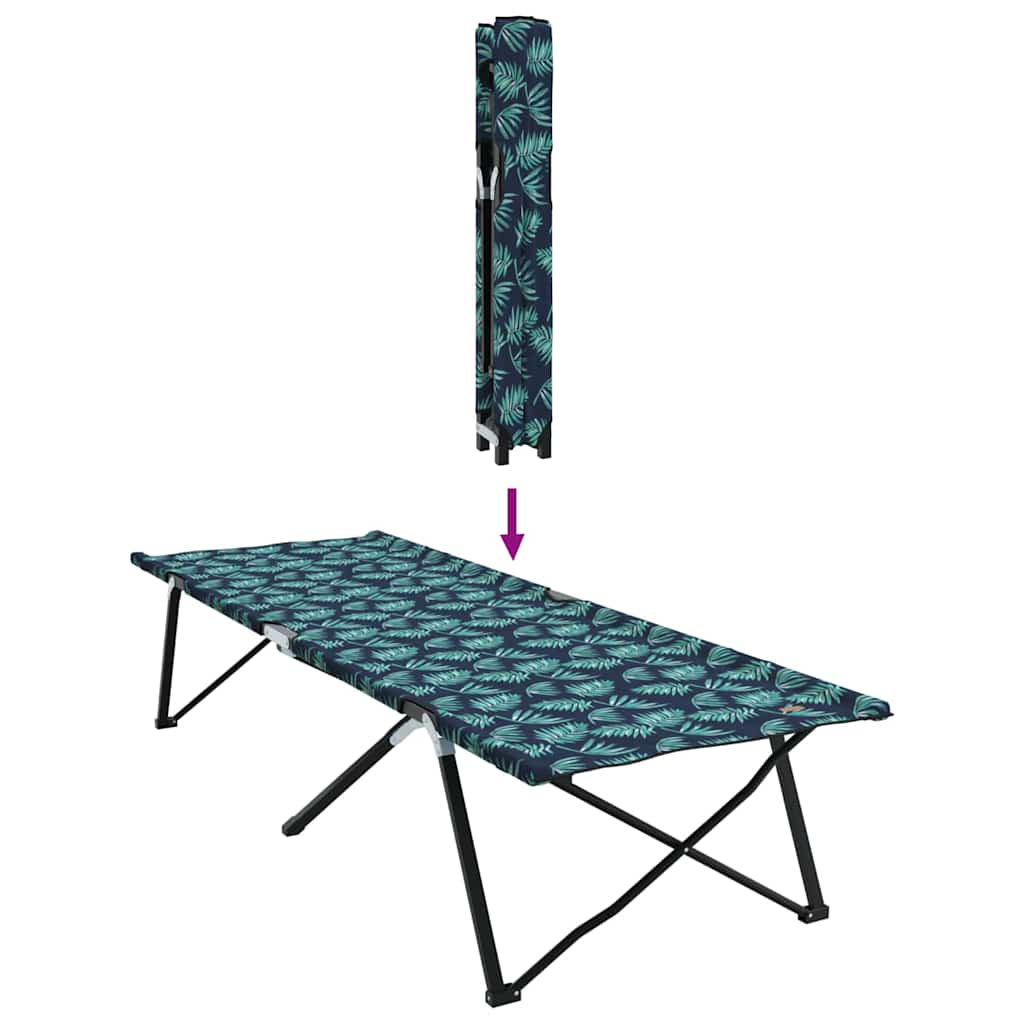 Foldende Camping Seng Blad 2 pcs Skov 206 x 76 x 74 cm