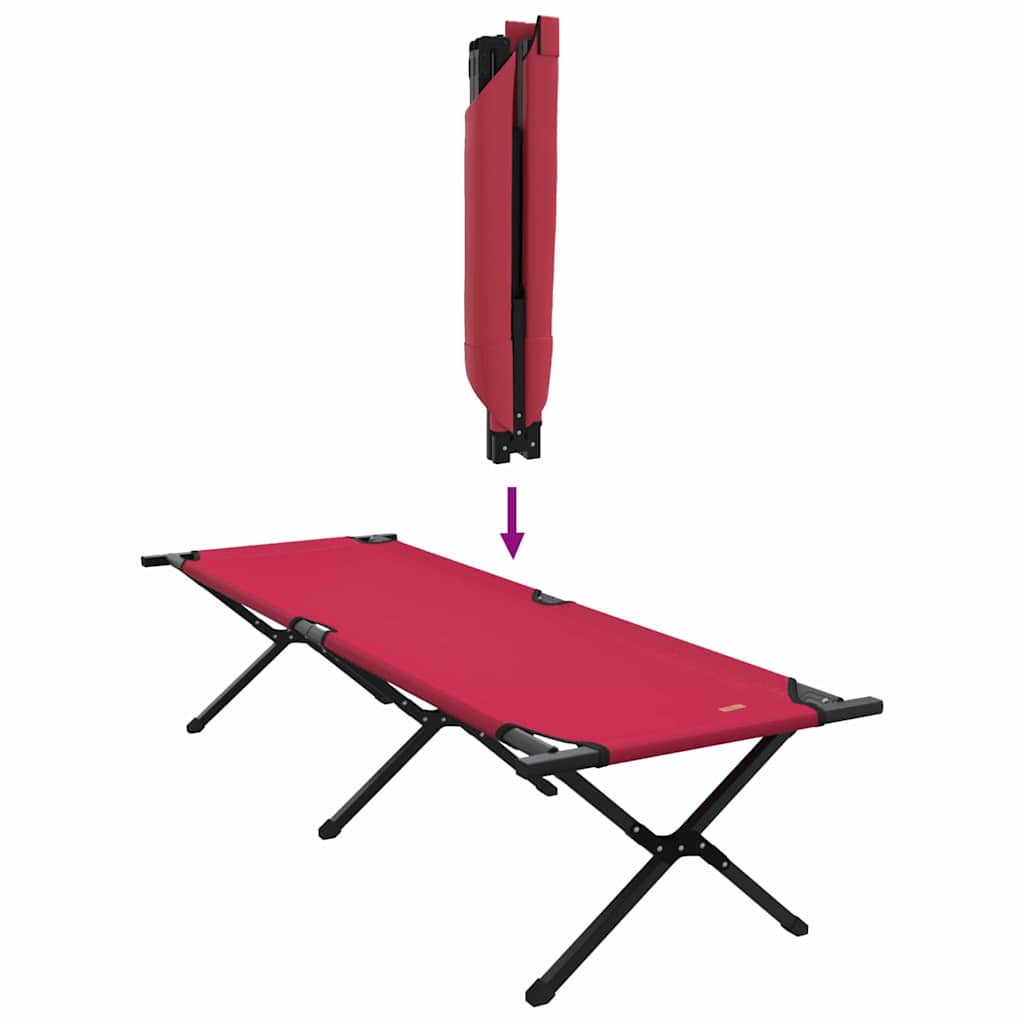 Foldende Camping Seng Rød 193 x 69 x 45 cm Oxford stof