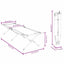 Foldende Camping Seng Rød 193 x 69 x 45 cm Oxford stof