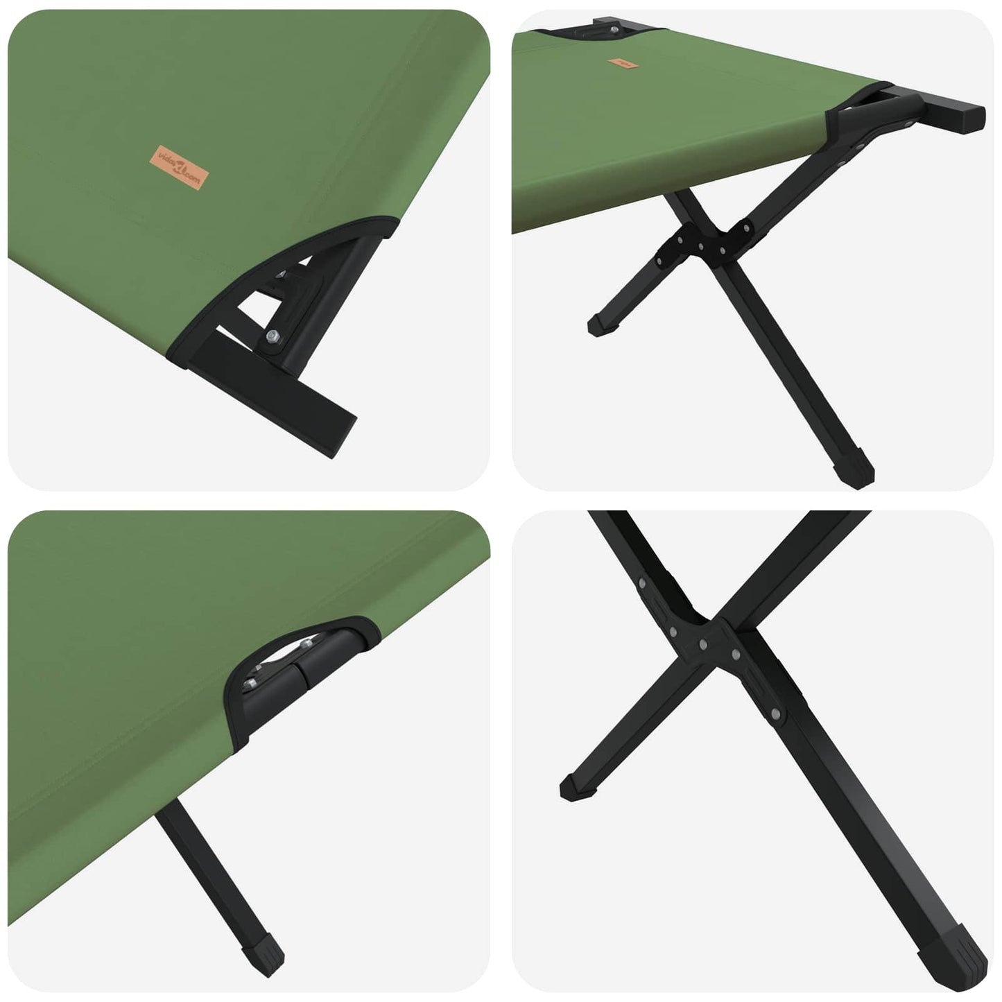 Foldende Camping Seng Grøn 193 x 69 x 45 cm Oxford stof
