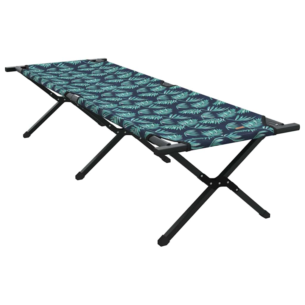 Foldende Camping Seng Blad Skov 193 x 69 x 45 cm Oxford stof billede