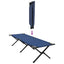 Foldende Camping Seng 2 pcs Blå 193 x 69 x 45 cm Oxford stof