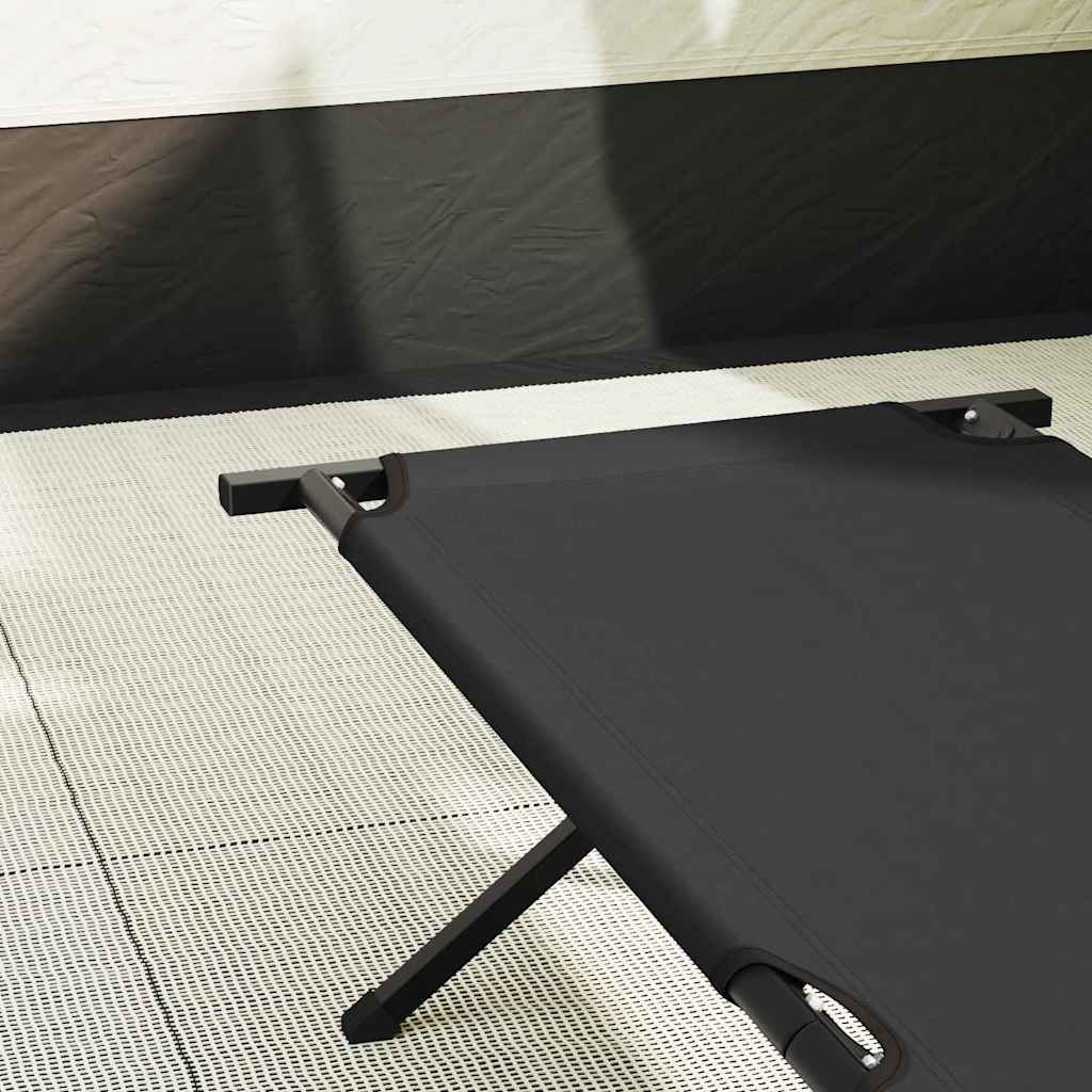 Foldende Camping Seng 2 pcs Sort 193 x 69 x 45 cm Oxford stof