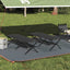 Foldende Camping Seng 2 pcs Sort 193 x 69 x 45 cm Oxford stof