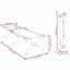 Foldende Camping Seng Blå 210 x 80 x 46 cm Oxford stof