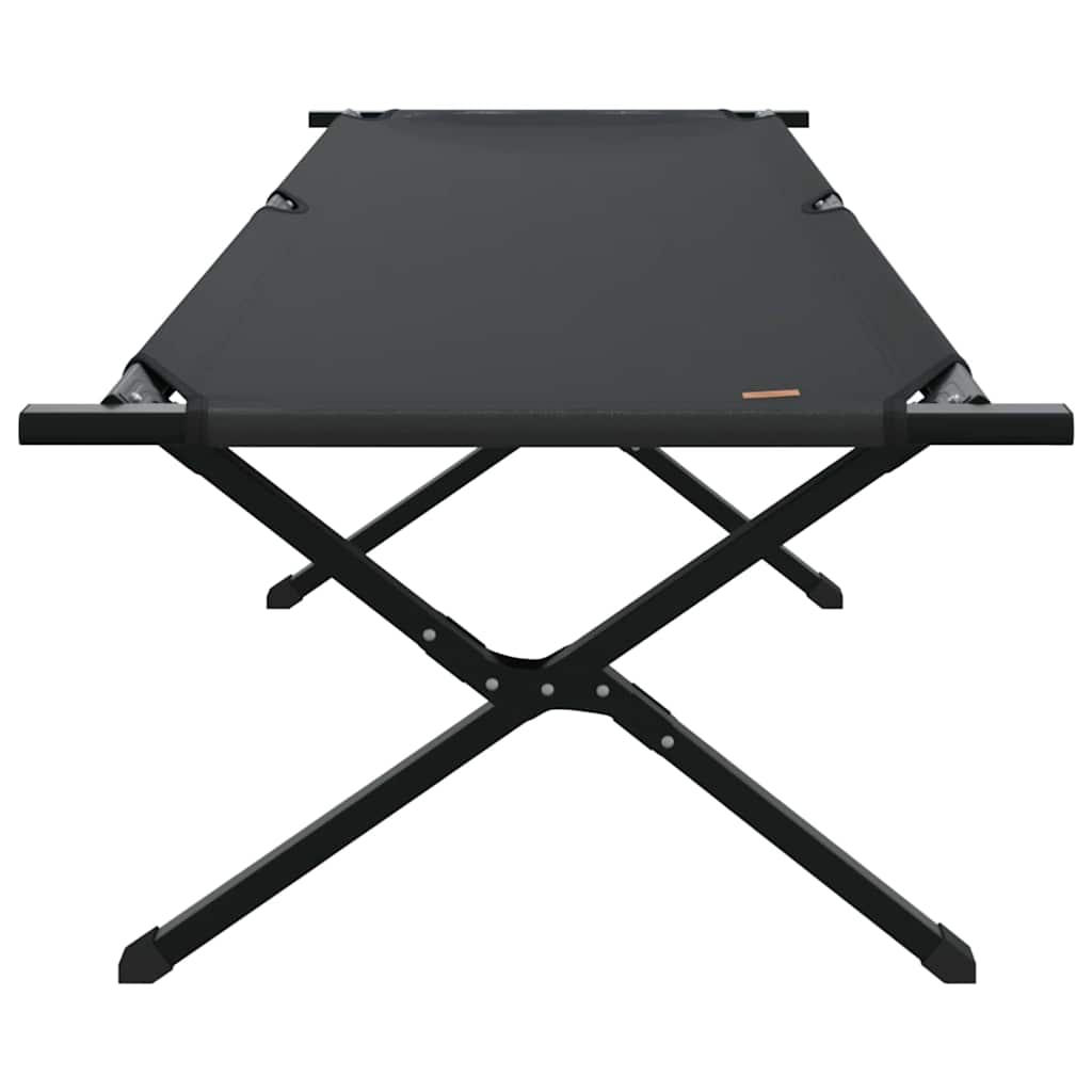 Foldende Camping Seng Sort 210 x 80 x 46 cm Oxford stof
