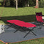 Foldende Camping Seng Rød 210 x 80 x 46 cm Oxford stof