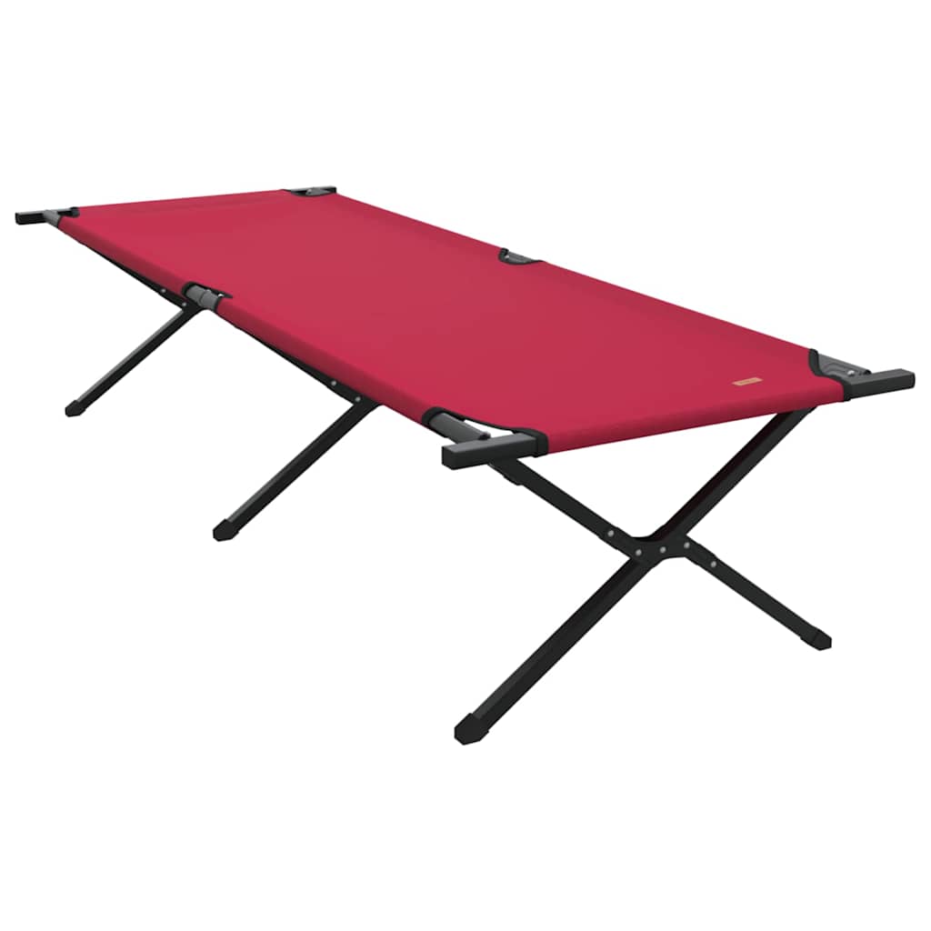 Foldende Camping Seng Rød 210 x 80 x 46 cm Oxford stof billede