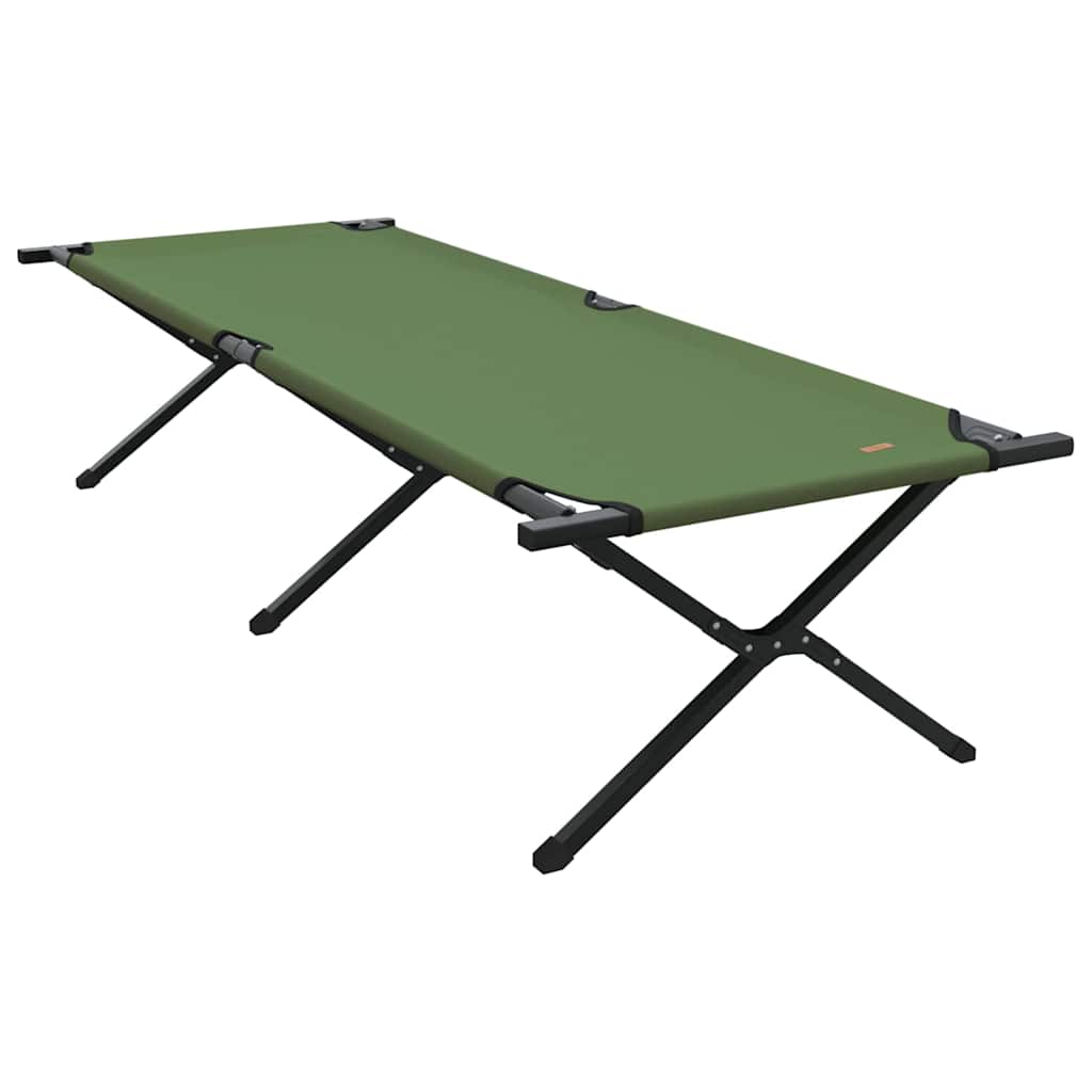 Foldende Camping Seng Grøn 210 x 80 x 46 cm Oxford stof billede