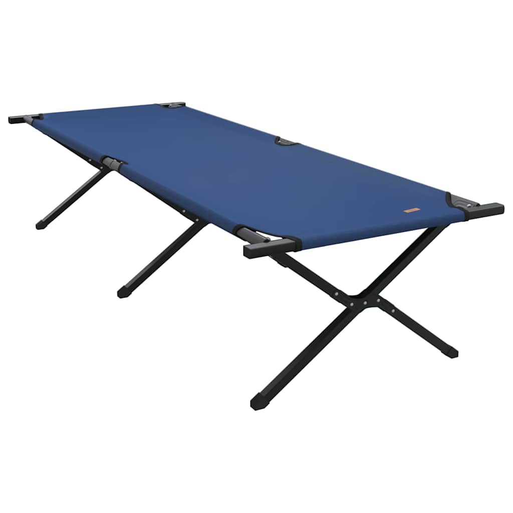 Foldende Camping Seng 2 pcs Blå 210 x 80 x 46 cm Oxford stof