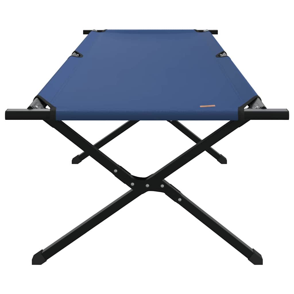Foldende Camping Seng 2 pcs Blå 210 x 80 x 46 cm Oxford stof