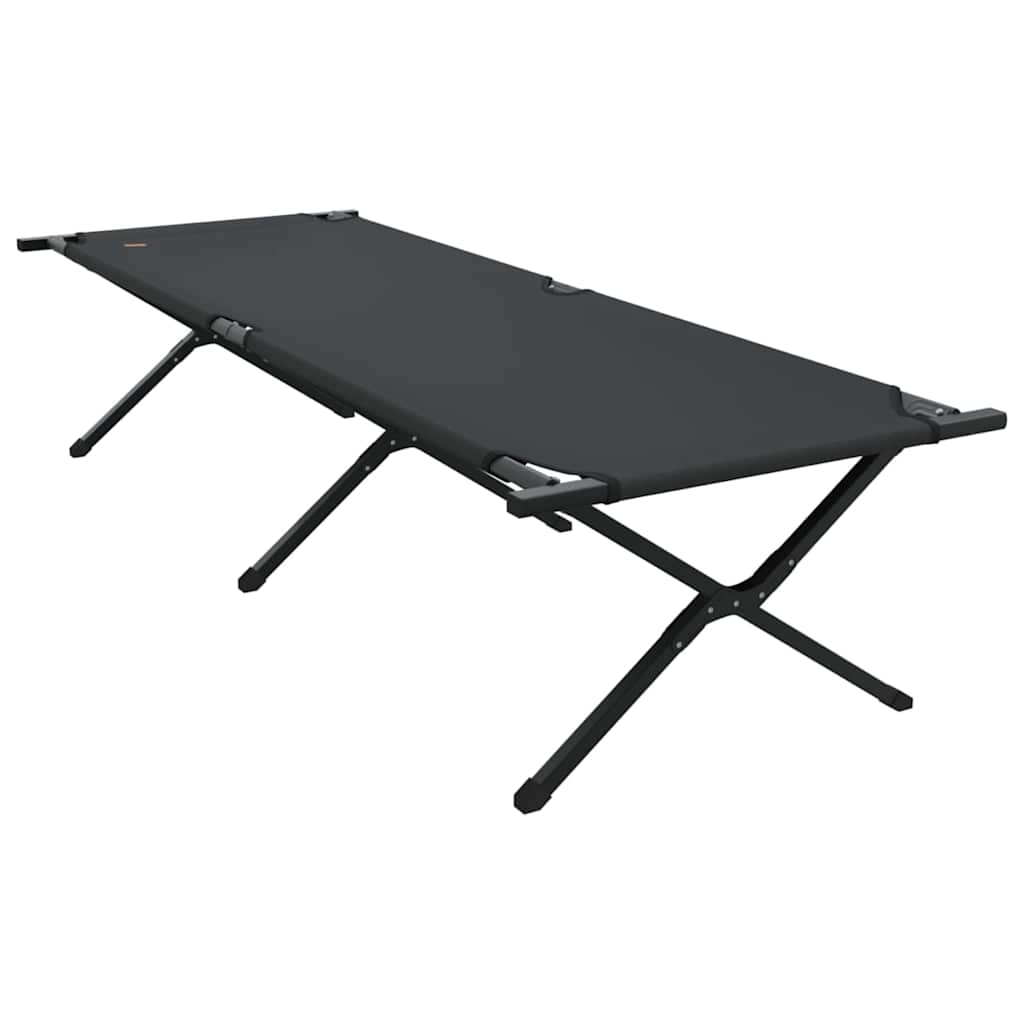Foldende Camping Seng 2 pcs Sort 210 x 80 x 46 cm Oxford stof