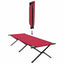 Foldende Camping Seng 2 pcs Rød 210 x 80 x 46 cm Oxford stof