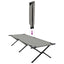 Foldende Camping Seng 2 pcs Grå 210 x 80 x 46 cm Oxford stof