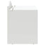Kasse med opbevaring og tavlefront ROROS Hvid 73 x 40 x 55 cm