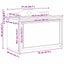 Kasse med opbevaring og tavlefront ROROS Hvid 73 x 40 x 55 cm