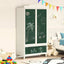 Tavle Garderobe ROROS Hvid 90 x 45 x 165 cm Konstrueret træ