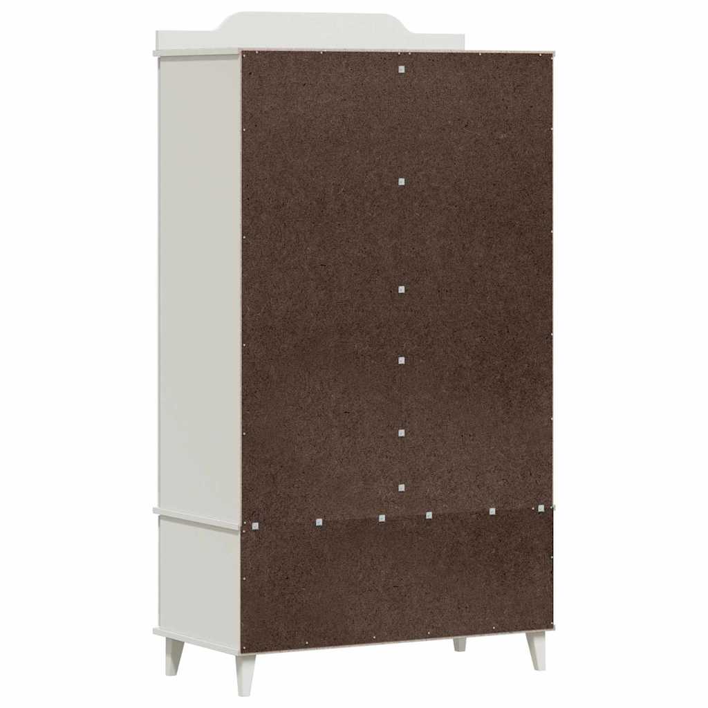 Tavle Garderobe ROROS Hvid 90 x 45 x 165 cm Konstrueret træ
